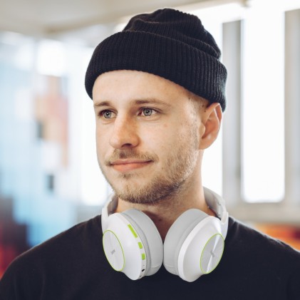 Hama Spirit Calypso II Auricolare Wireless A Padiglione Musica e Chiamate Bluetooth Verde, Grigio, Bianco