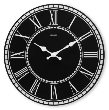 Hama Rab Orologio al quarzo Rotondo Nero