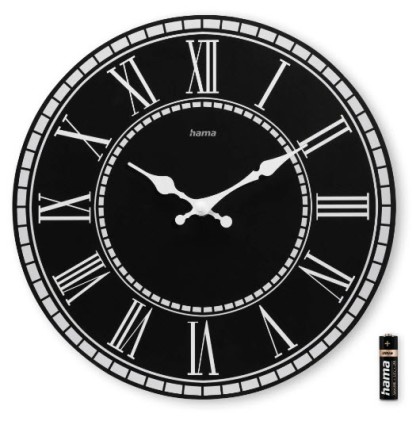 Hama Rab Orologio al quarzo Rotondo Nero