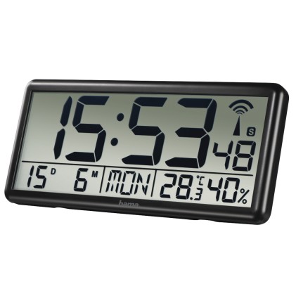 Hama Jumbo Orologio digitale Rettangolo Nero