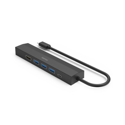 Hama 00200144 hub di interfaccia USB 3.2 Gen 1 (3.1 Gen 1) Type-C 5000 Mbit/s Nero