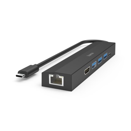 Hama 00200144 hub di interfaccia USB 3.2 Gen 1 (3.1 Gen 1) Type-C 5000 Mbit/s Nero