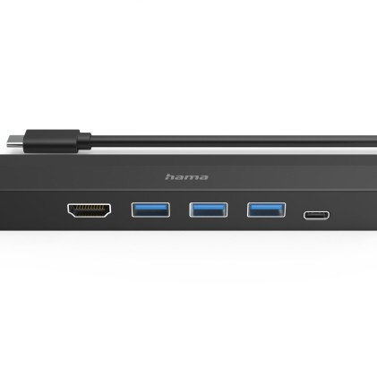 Hama 00200144 hub di interfaccia USB 3.2 Gen 1 (3.1 Gen 1) Type-C 5000 Mbit/s Nero
