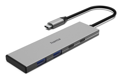 Hama 00200147 hub di interfaccia USB tipo-C 10000 Mbit/s Grigio
