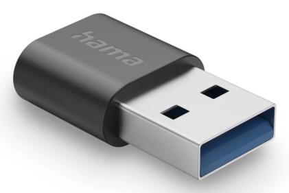 Adattatore USB Hama Essential - USB-C femmina - USB-A maschio - 10 Gbit/s - Colore nero