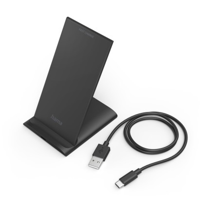 Hama QI-FC10S Smartphone Nero USB Carica wireless Ricarica rapida Interno
