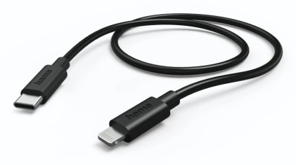 Hama 00201733 cavo Lightning 0,75 m Nero, Bianco