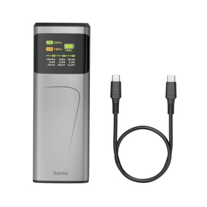 Hama High Power Ioni di Litio 24000 mAh Grigio