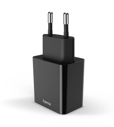 Hama 00201959 Caricabatterie per dispositivi mobili Auricolare, Power bank, Smartphone, Tablet Nero AC Ricarica rapida Interno