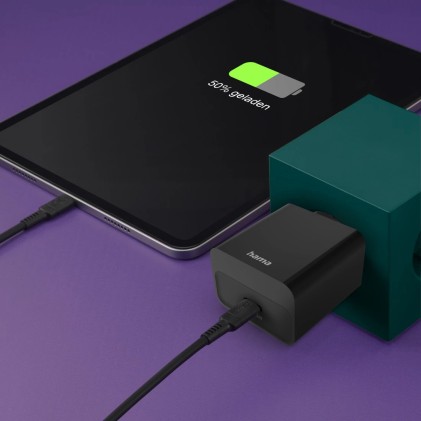 Hama 00201959 Caricabatterie per dispositivi mobili Auricolare, Power bank, Smartphone, Tablet Nero AC Ricarica rapida Interno