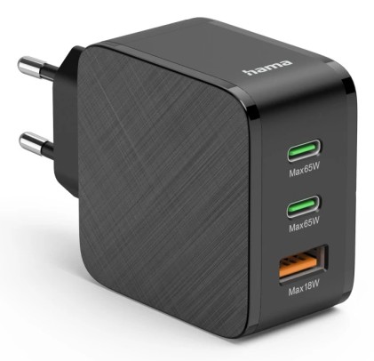 Hama 00201961 Caricabatterie per dispositivi mobili Auricolare, Computer portatile, Power bank, Smartphone, Tablet Nero AC Ricarica rapida Interno
