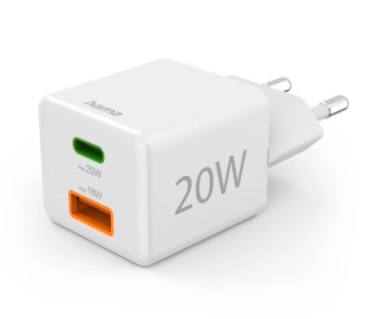 Hama 00201991 Caricabatterie per dispositivi mobili Auricolare, Power bank, Smartphone, Tablet Bianco AC Ricarica rapida Interno