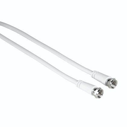 Hama 00205037 cavo coassiale 1,5 m F Bianco