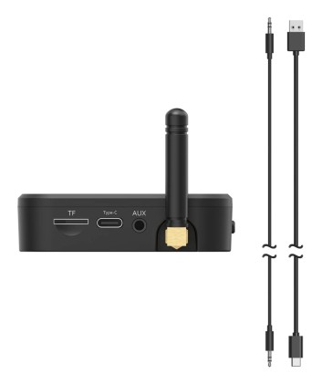 Adattatore audio Bluetooth Hama Link It Solo - USB-C - Portata 50 m - Jack femmina da 3,5 mm - Nero