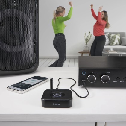 Adattatore audio Bluetooth Hama Link It Solo - USB-C - Portata 50 m - Jack femmina da 3,5 mm - Nero