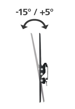 Hama 00220808 Supporto TV a parete 190,5 cm (75") Nero