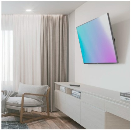 Hama 00220808 Supporto TV a parete 190,5 cm (75") Nero