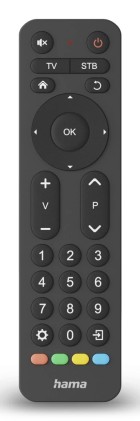 Hama 00221056 telecomando IR Wireless TV Pulsanti