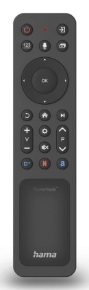 Hama 00221058 telecomando Bluetooth TV Pulsanti