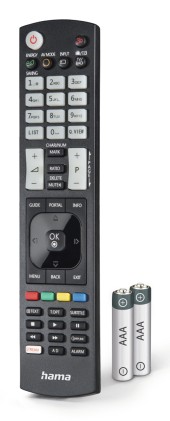 Hama 00221061 telecomando IR Wireless TV Pulsanti