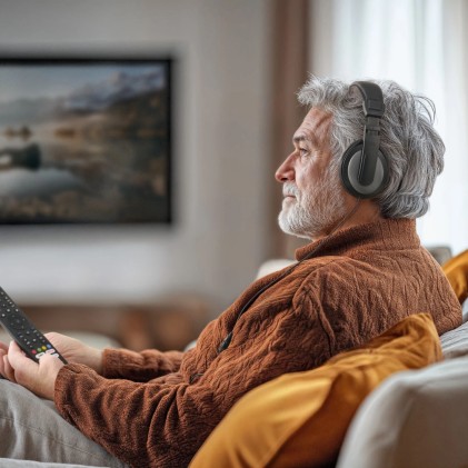 Hama ShellTV II Cuffie Cablato A Padiglione TV Nero, Grigio scuro