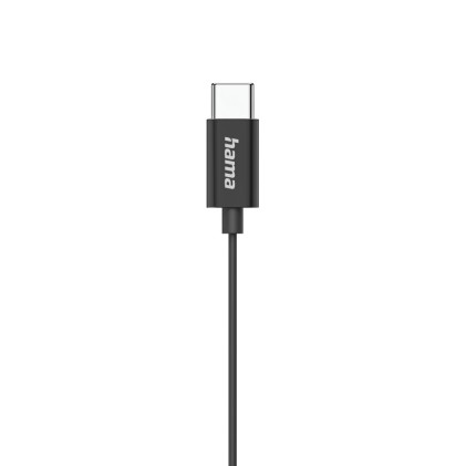 Hama Classy Auricolare Cablato In-ear Musica e Chiamate USB tipo-C Nero