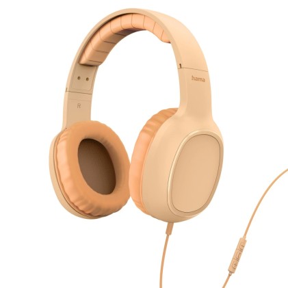 Hama Fun C Auricolare Cablato A Padiglione Musica e Chiamate USB tipo-C Arancione
