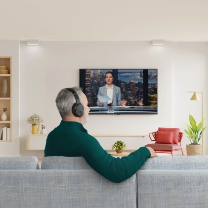 Hama 00221847 cuffia e auricolare Cuffie Con cavo e senza cavo A Padiglione TV Bluetooth Nero