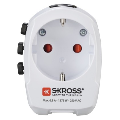 Hama World Travel Pro Light USB adattatore per presa di corrente Universale Bianco