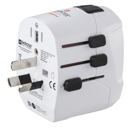 Hama World Travel Pro Light USB adattatore per presa di corrente Universale Bianco