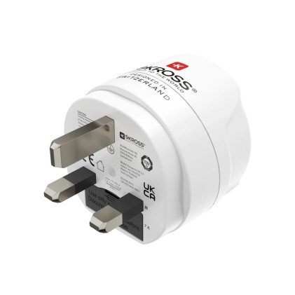 Adattatore da viaggio Hama tipo G - Potenza fino a 3250W - Connettore femmina Schuko - Tensione 100-250V - Bianco