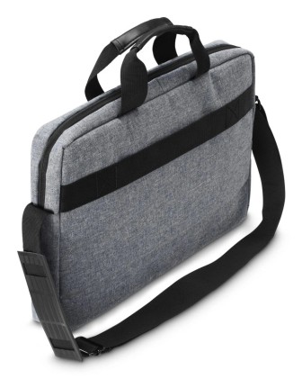 Hama Genua Maletin para Portatiles hasta 15.6" - Poliester - Bandolera Ajustable - Bolsillo Frontal - 42.5x5x31cm - Color Gris