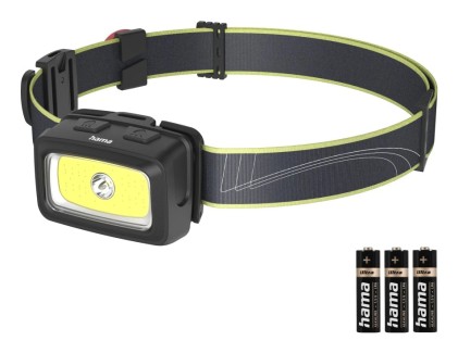Hama HL350 Nero, Blu, Giallo Torcia a fascia LED