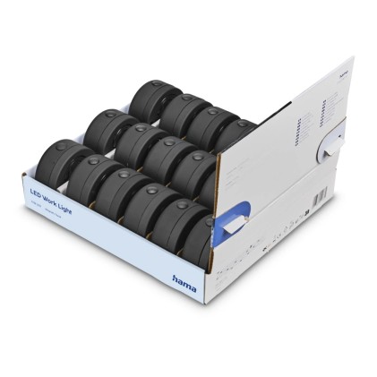 Hama W140 Nero Torcia elettrica con supporto magnetico COB LED