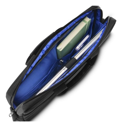 Hama Genua Maletin para Portatiles hasta 15.6" - Poliester - Bandolera Ajustable - Bolsillo Frontal - 42.5x5x31cm - Color Negro