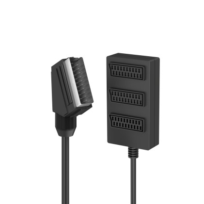 Splitter Scart Hama 7205170 Scart Splitter 3 Way Nero