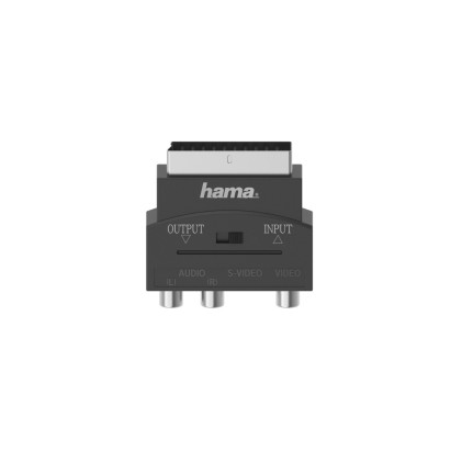 Adattatore Video Hama Video Adapter, S Vhs Socket 3 Rca Sockets Scart