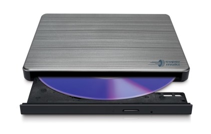 Hitachi-LG Slim Portable DVD-Writer lettore di disco ottico DVD±RW Argento