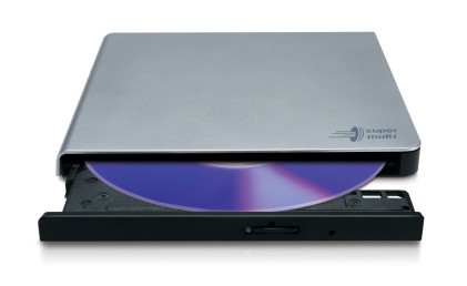 Hitachi-LG Slim Portable DVD-Writer lettore di disco ottico DVD±RW Argento