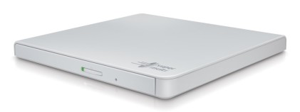 Hitachi-LG Slim Portable DVD-Writer lettore di disco ottico DVD±RW Bianco