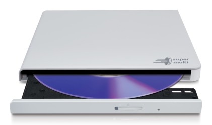 Hitachi-LG Slim Portable DVD-Writer lettore di disco ottico DVD±RW Bianco