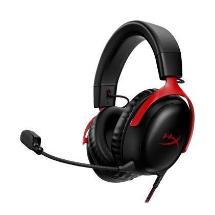 HyperX Cloud III &ndash; Cuffie da gaming (nero-rosso)
