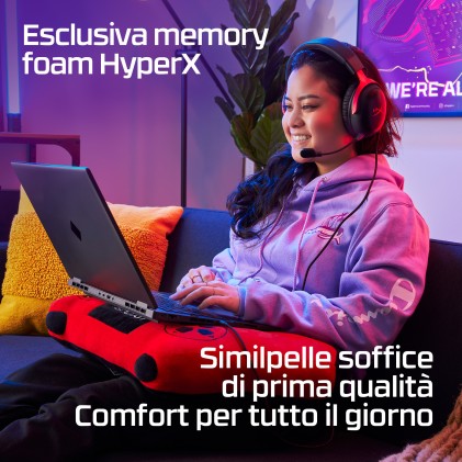 HyperX Cloud III &ndash; Cuffie da gaming (nero-rosso)
