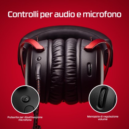 HyperX Cloud III &ndash; Cuffie da gaming (nero-rosso)