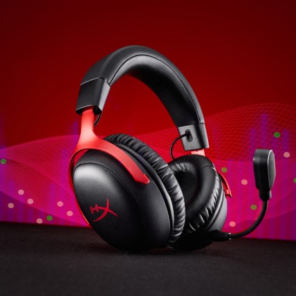 HyperX Cloud III S Wireless &ndash; Gaming Headset (Nero-Rosso)