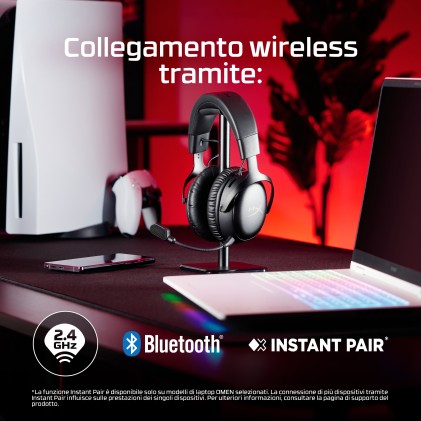 HyperX Cloud III S Wireless &ndash; Gaming Headset (Nero-Rosso)