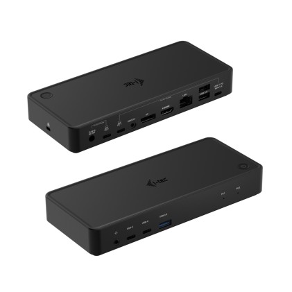 I-Tec Docking Station Usb-C/Thunderbolt Kvm Dual Display, Power Delivery 65/100W, Presa Italiana