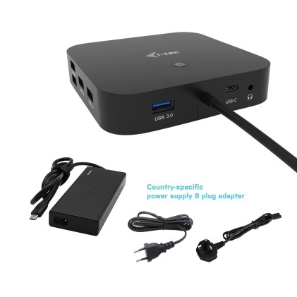 I-Tec Docking Station Usb-C Hdmi Power Delivery 100W, 2X Lcd + Charger C77W