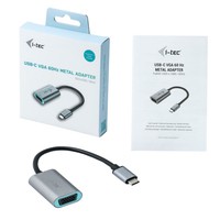 I-TEC USB C to VGA Metal Adapter 1x VGA kompatibel with Thunderbolt 3
