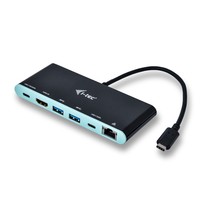 I-TEC USB C 4K Travel Docking Station Power Delivery 1x HDMI 1x GLAN 2x USB 3.0 1x USB Type-C 1x USB C compatible withTB3